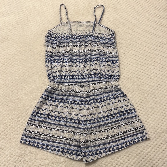 Children’s Place Blue Romper with Fringes Size Large 10/12 - Picture 2 of 9